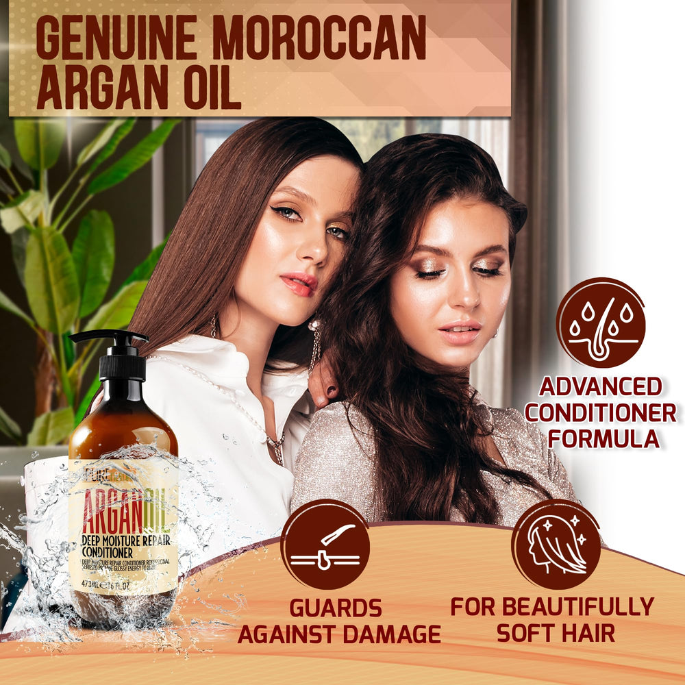 Pure Nature Lux Spa Condicionador Argán etiqueta: información de ingredientes hidratantes.