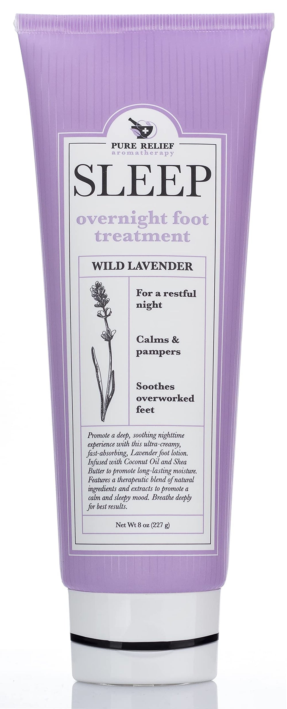 Crema para pies Pure Relief relajante con lavanda suaviza la piel seca
