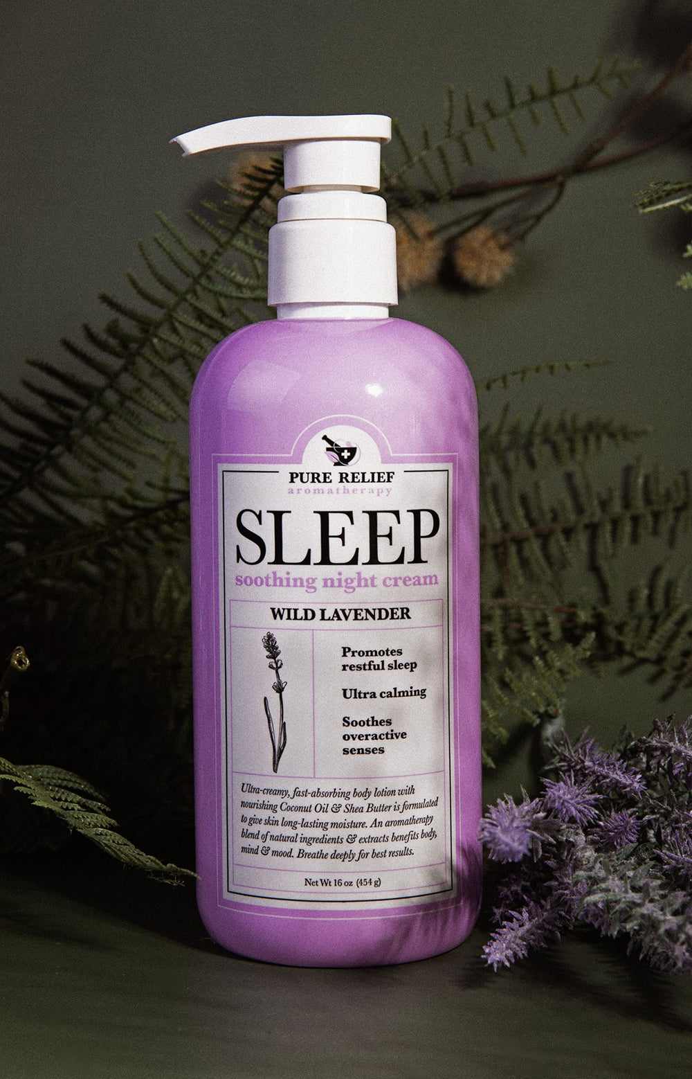 Pure Relief envase de 16 oz, práctico para el uso diario.