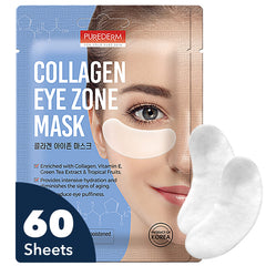 Parche ocular Purederm Deluxe con colágeno para hidratación suave.