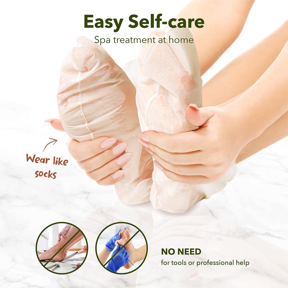 Purederm pie aplicación mascarilla lista para uso en casa.