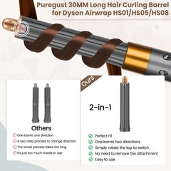 PureGUST barra larga 1-6 pulgadas para ondas sueltas y elegantes