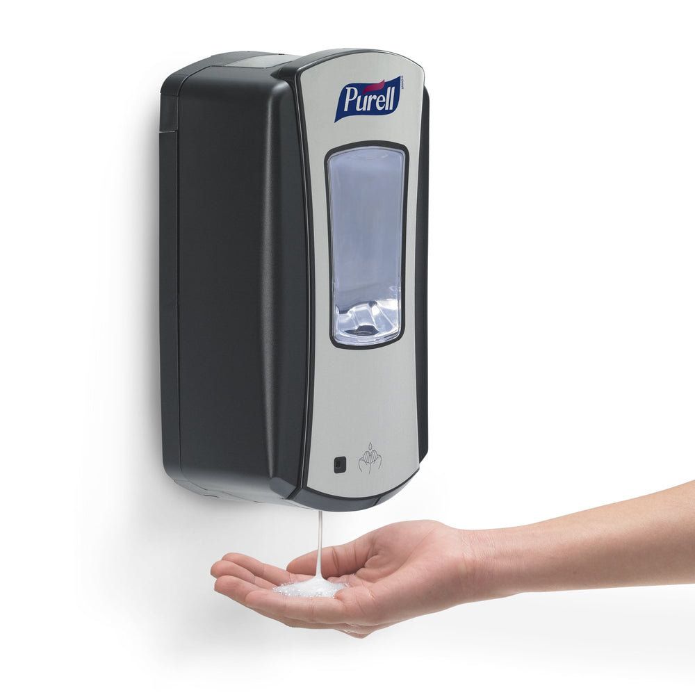 Fenêtre d’affichage claire du niveau de recharge pour Purell LTX-12.