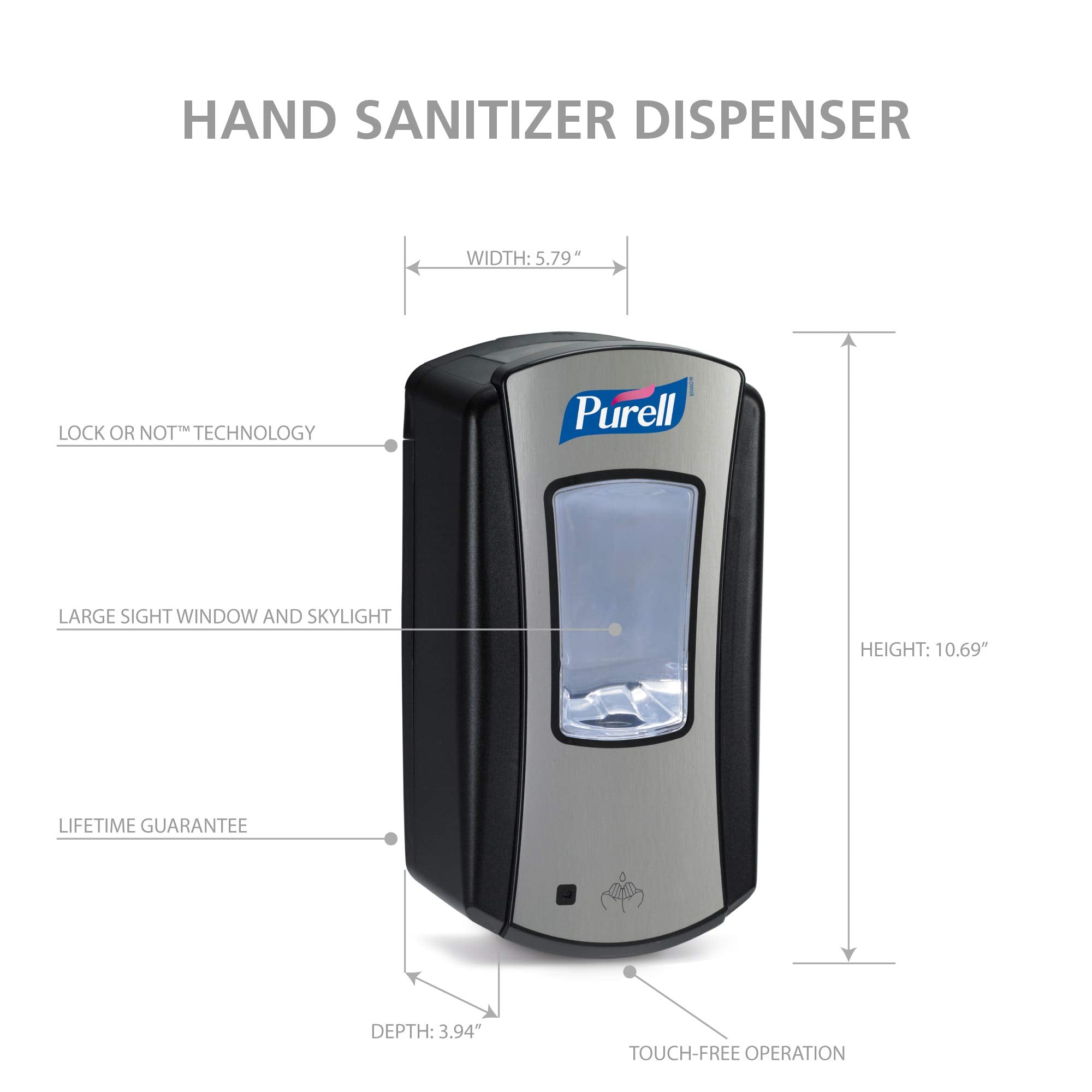 Recharge Purell LTX-12 1200 ml compatible avec le distributeur.