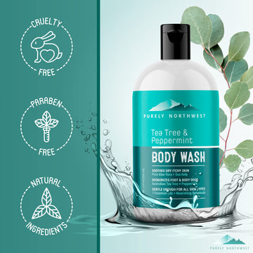 Purely Northwest gel de árbol de té, libre de crueldad y elaborado en EE. UU.