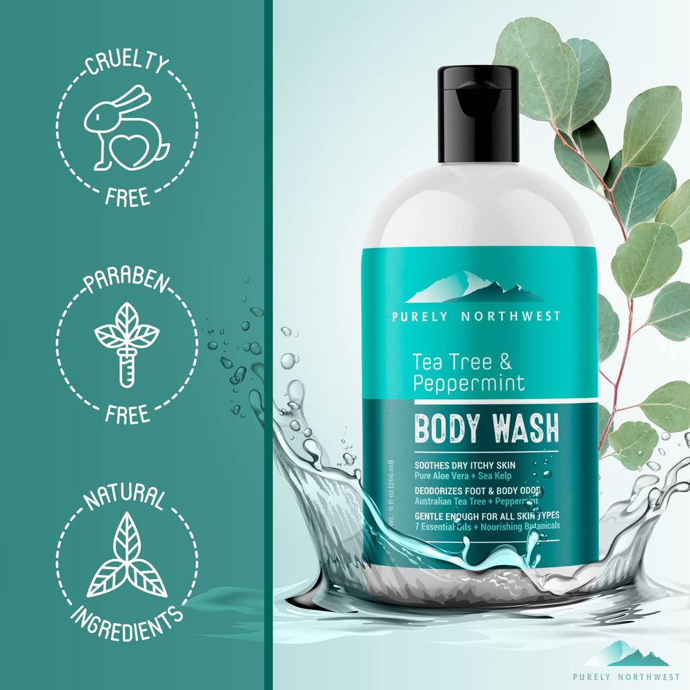 Purely Northwest gel de árbol de té, libre de crueldad y elaborado en EE. UU.