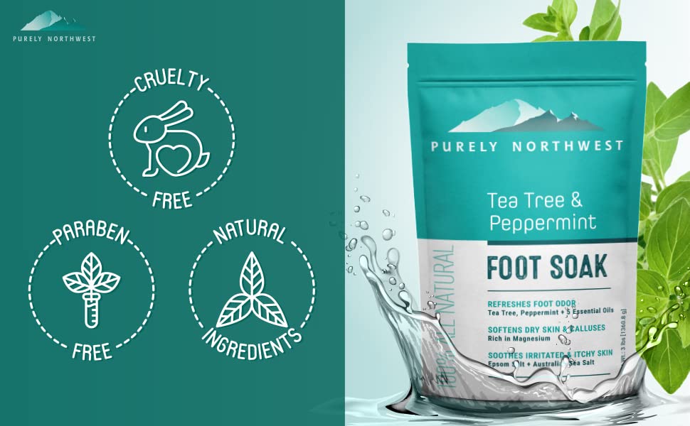 Purely Northwest hidratacion-pie-suave: piel nutrida y flexible
