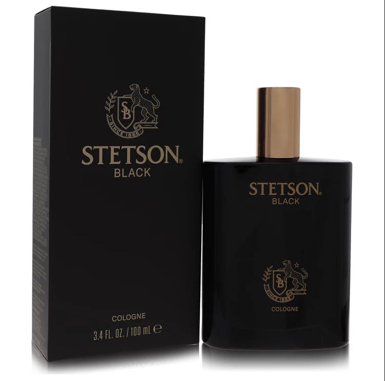 PureScents Stetson Black bottle front view for everyday masculine style