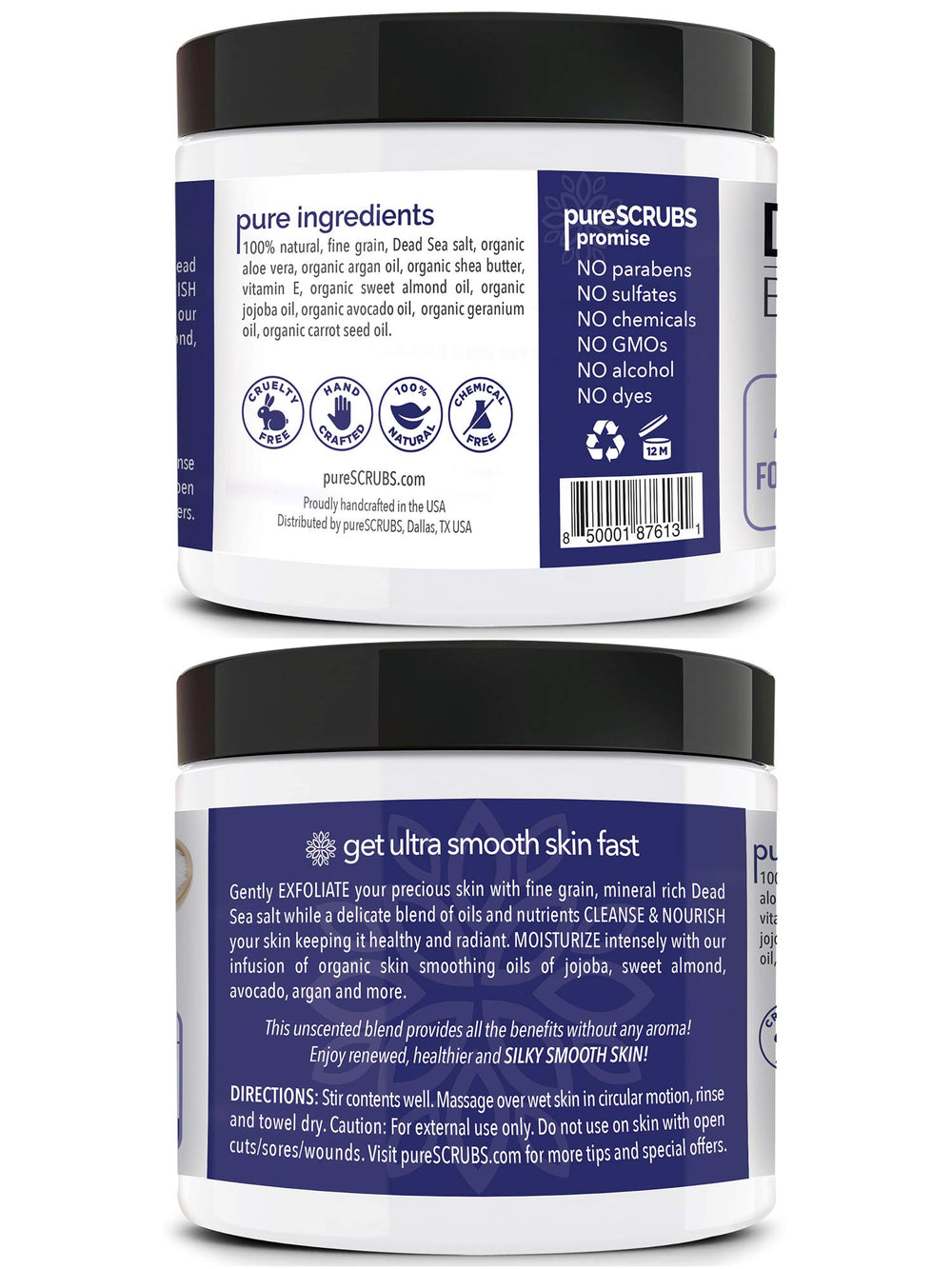 pureSCRUBS cuchara de madera para mezclar el exfoliante