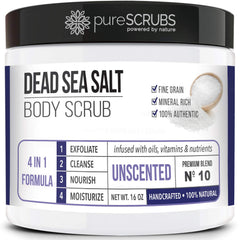 pureSCRUBS exfoliante de cuerpo con sal del Mar Muerto para piel suave