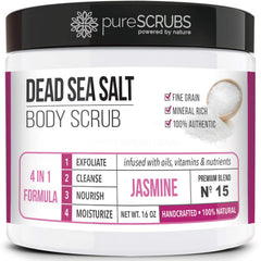 Gommage Jasmine purSCRUBS dans un pot pour une peau douce et radieuse.