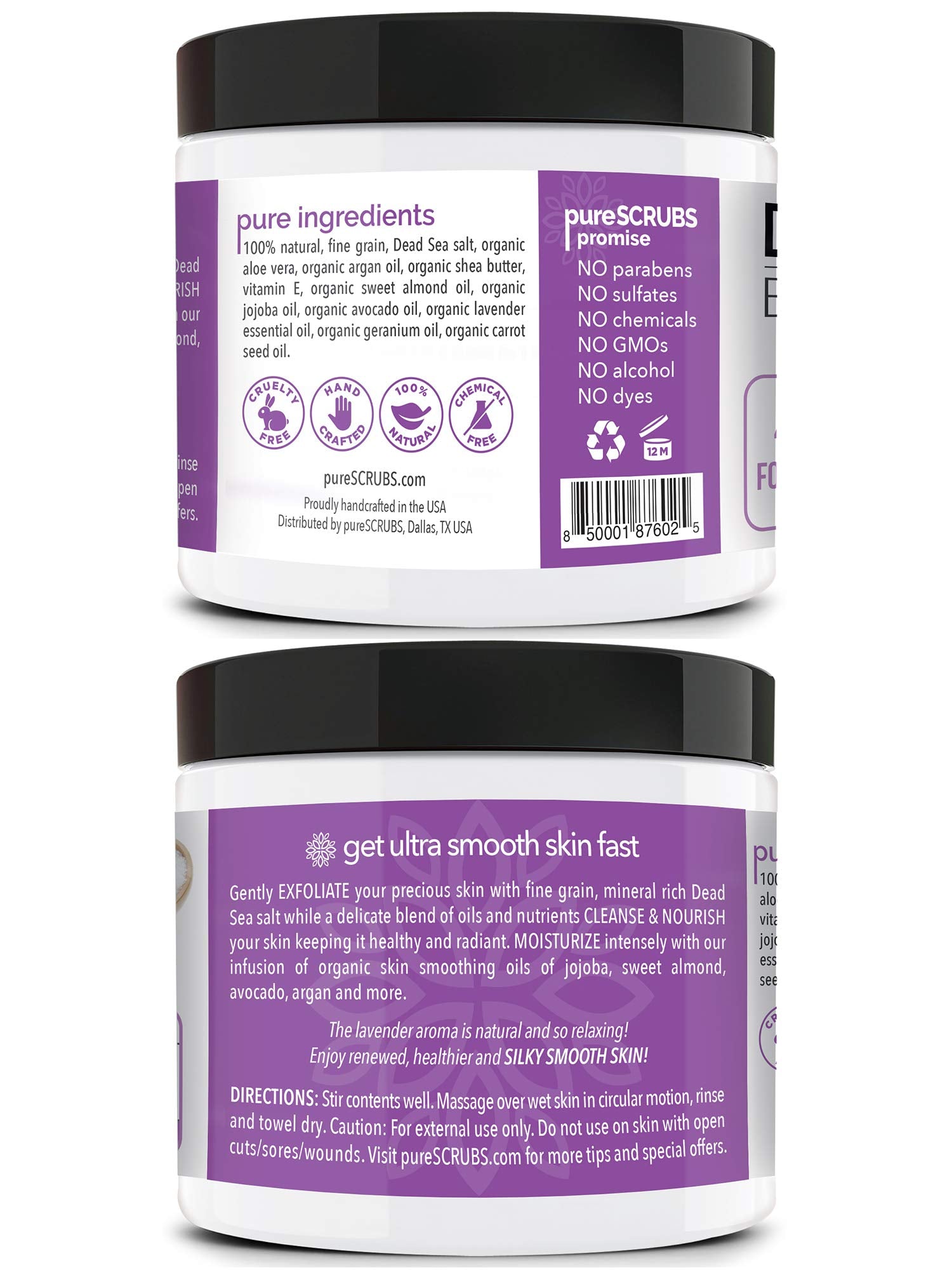 pureSCRUBS Lavanda: cuchara de madera para porciones fáciles.