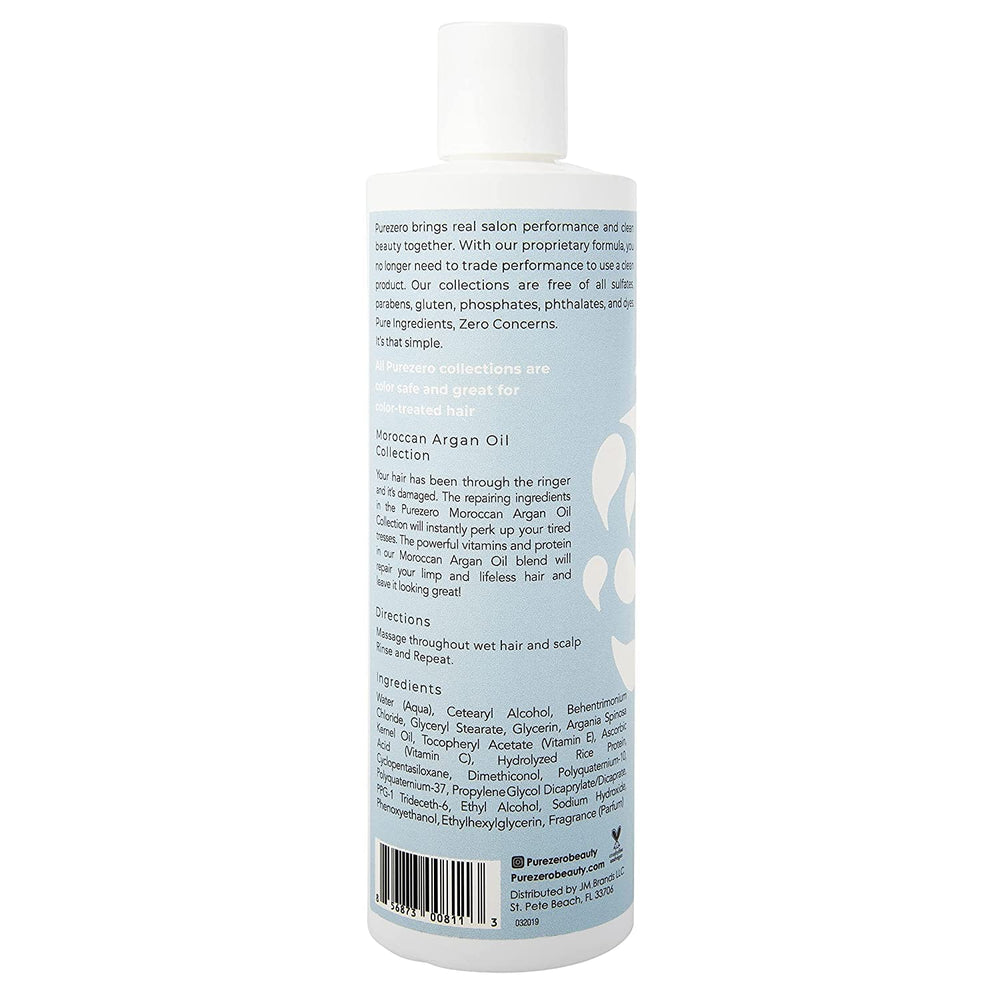 Purezero brillo mejorado en el cabello tras el lavado.