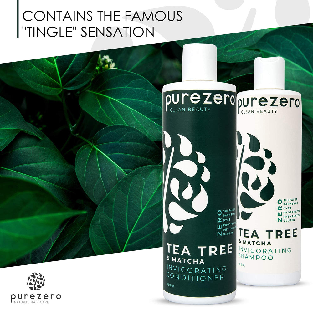 Purezero textura cremosa del champú; ideal para cabello suave.