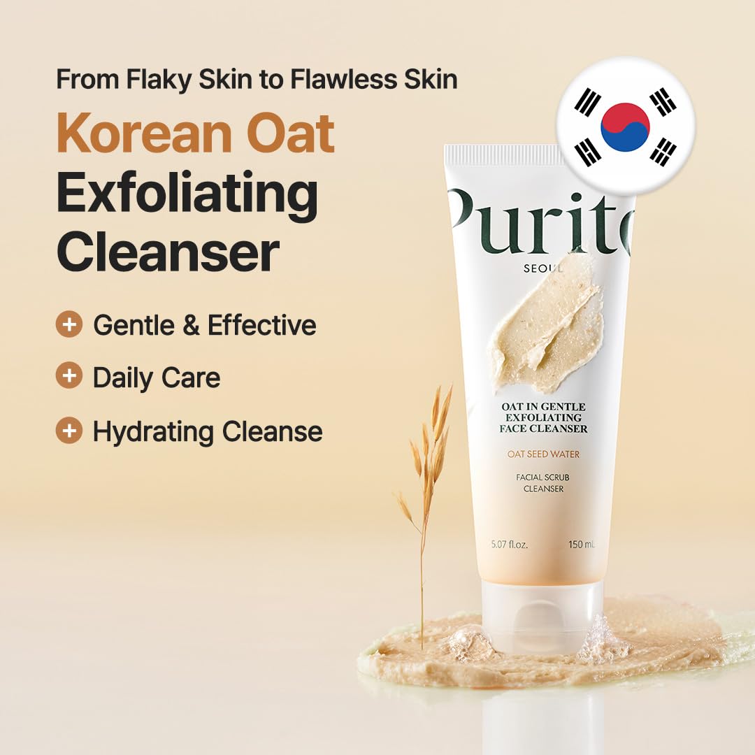 Purito exfoliante avena, frasco de 150 ml, uso diario