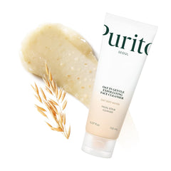 Purito exfoliante de avena, frontal, limpieza suave para piel sensible
