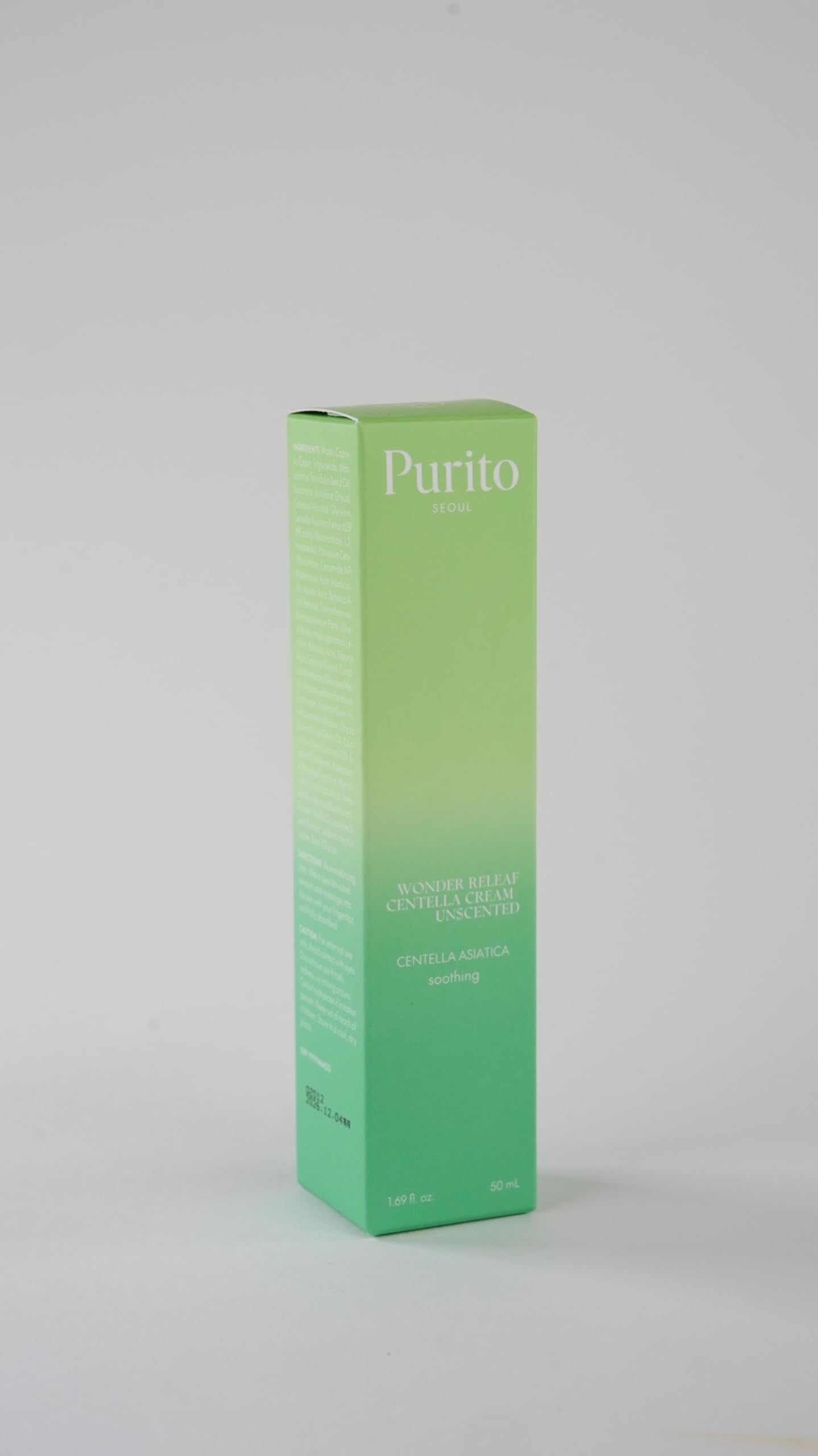 PURITO Centella sin fragancia, cuidado para piel sensible y refuerzo de la barrera