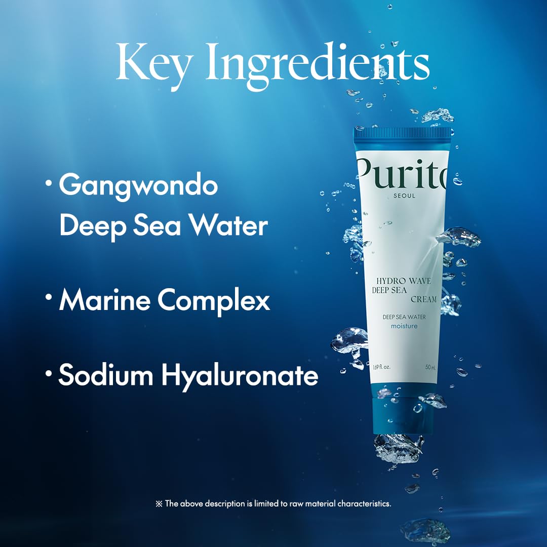 Purito Deep Sea Cream hidratación ligera para piel grasa o mixta
