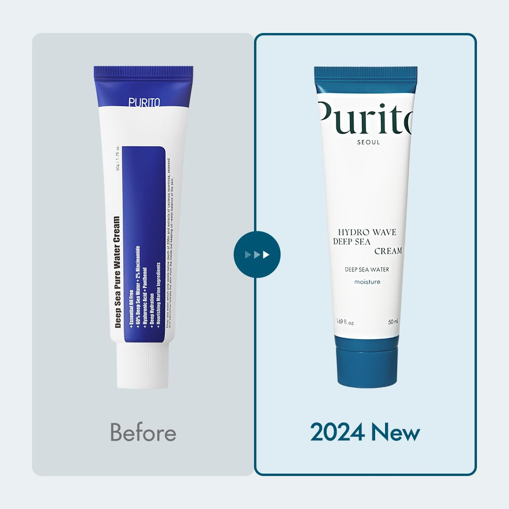 Purito Deep Sea Cream, textura gel satinada que se absorbe rápido