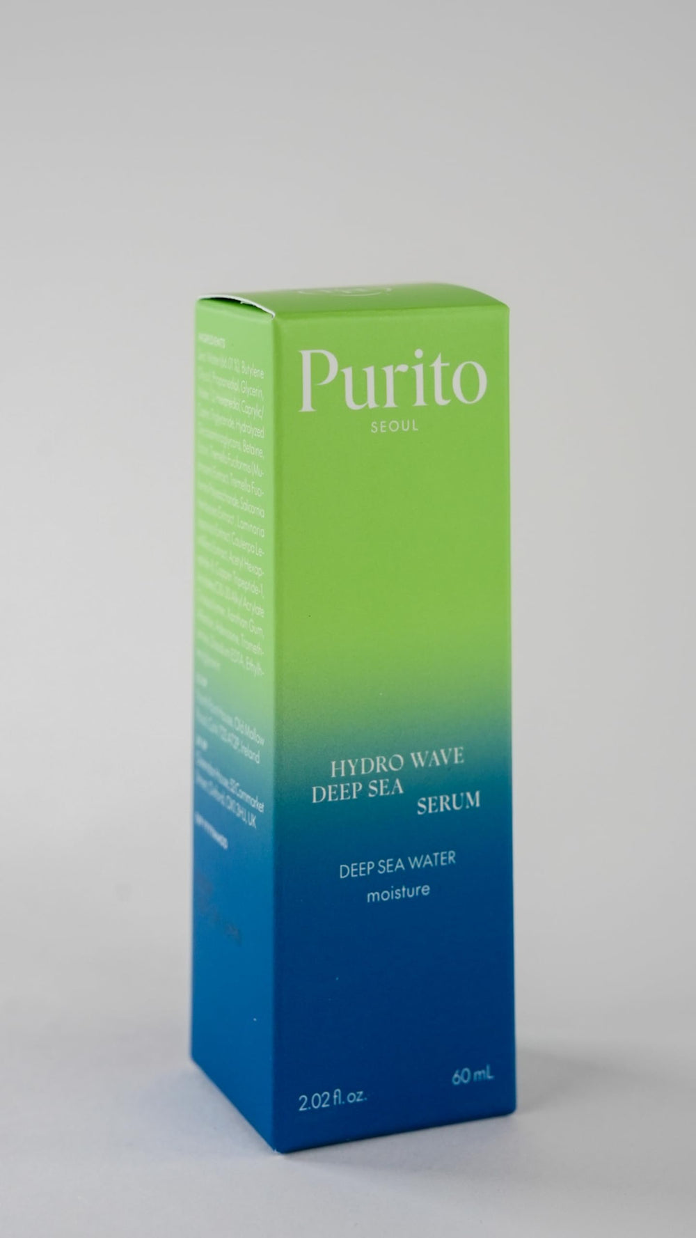 Purito suero marino, ideal para rutina matutina, piel limpia y calmada.