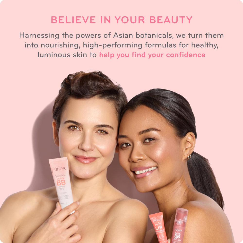 pūrlisse crema BB Perfect Glow con brillo sutil para un look natural.