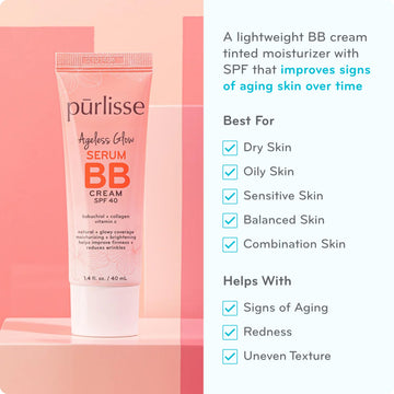 pūrlisse bb crema iluminadora textura cremosa lista para aplicar en piel.