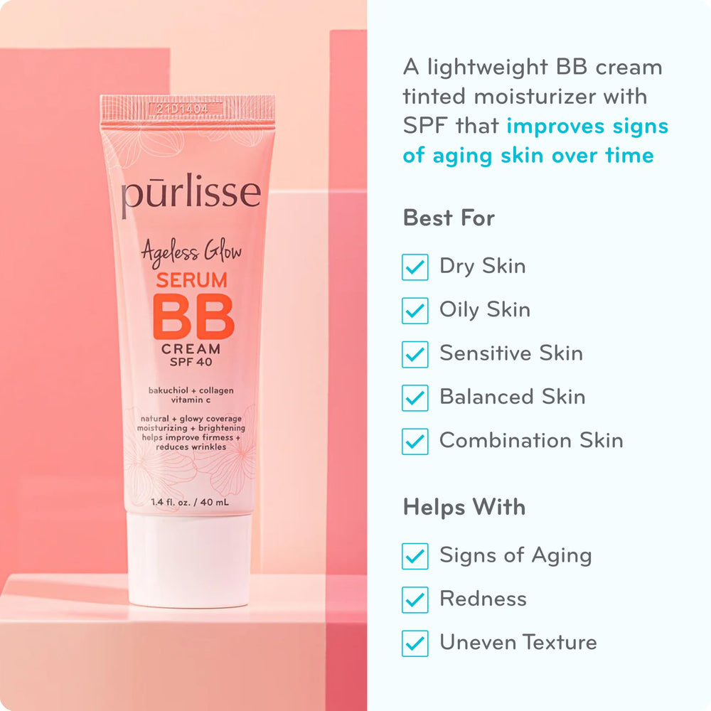 pūrlisse bb crema iluminadora textura cremosa lista para aplicar en piel.