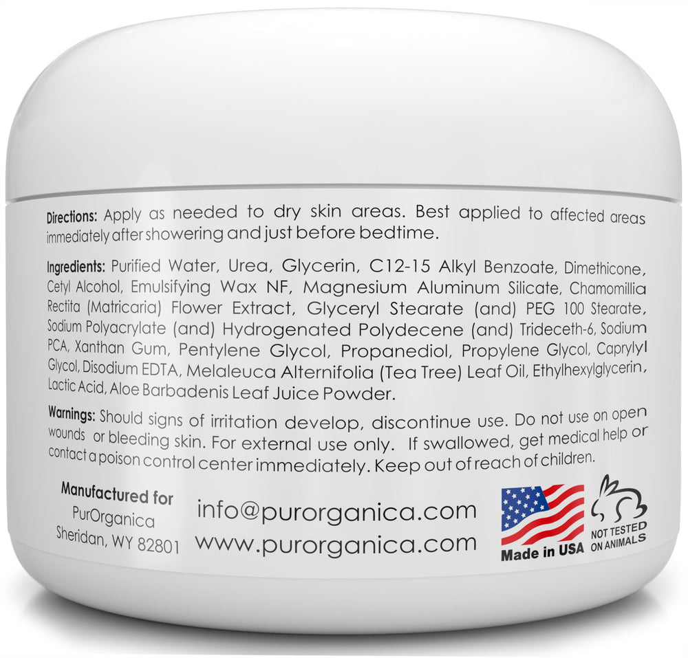 PurOrganica crema-pies-urea-20-uso-diario: cuidado diario para pies secos y ásperos
