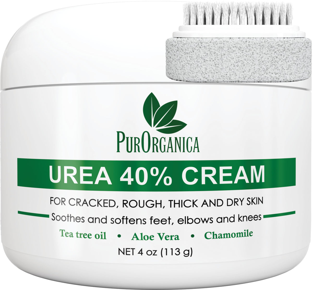 PurOrganica Crema de Pies Urea 40% suaviza callos y piel seca