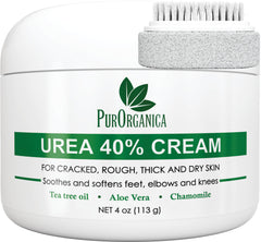 PurOrganica Crema de Pies Urea 40% suaviza callos y piel seca