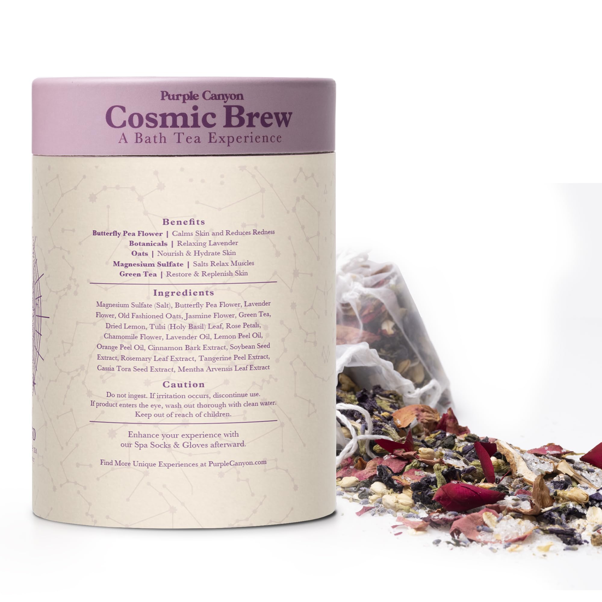 Purple Canyon Lunar Bath Tea: regalo de spa en casa para autocuidado