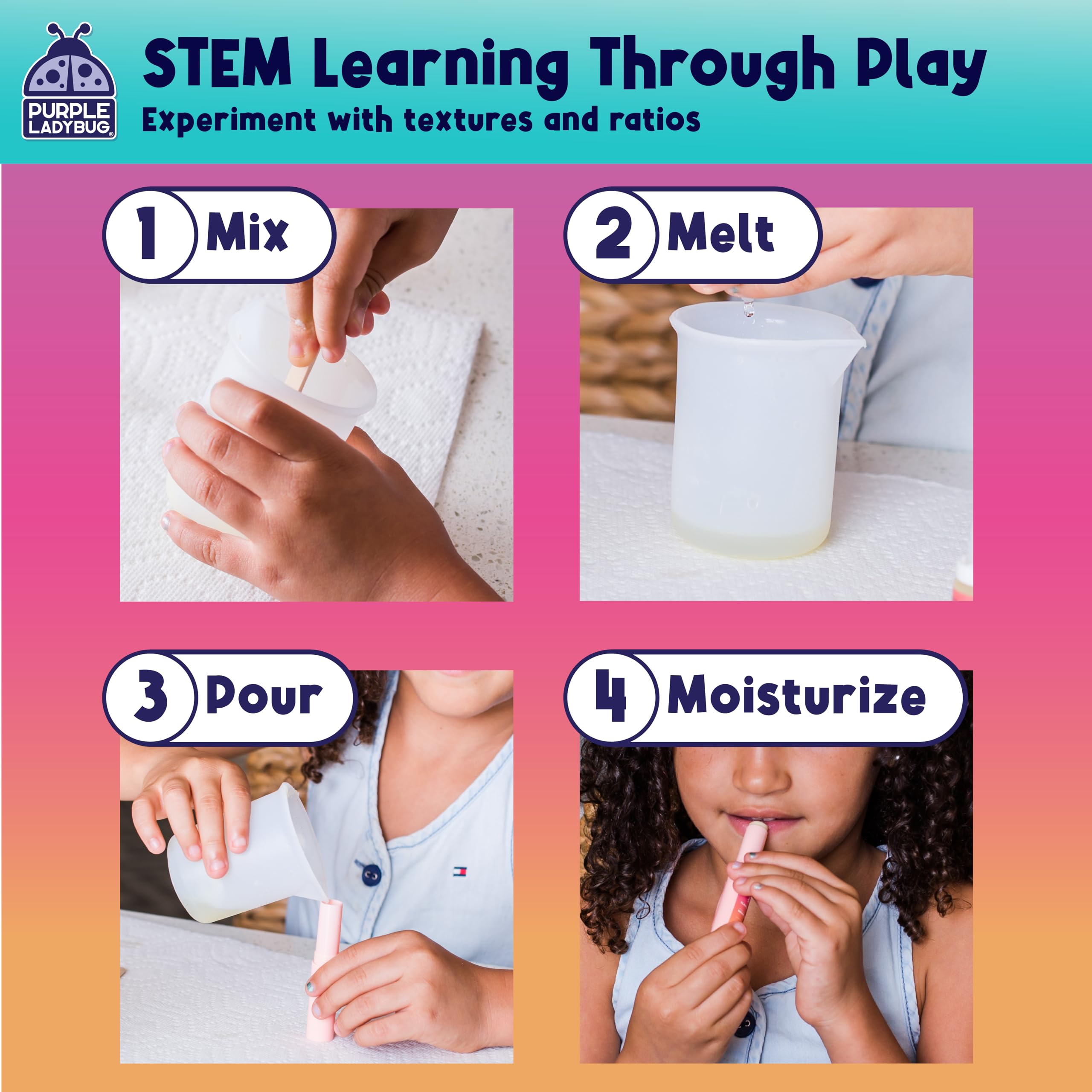 PURPLE LADYBUG Kit: Proceso educativo STEM que combina creatividad y ciencia.