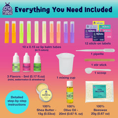PURPLE LADYBUG Kit: Sabores para bálsamos, ideal para experimentos sensoriales.