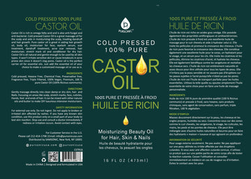 Pursonic Aceite de Ricino: proceso prensado en frío conserva nutrientes esenciales