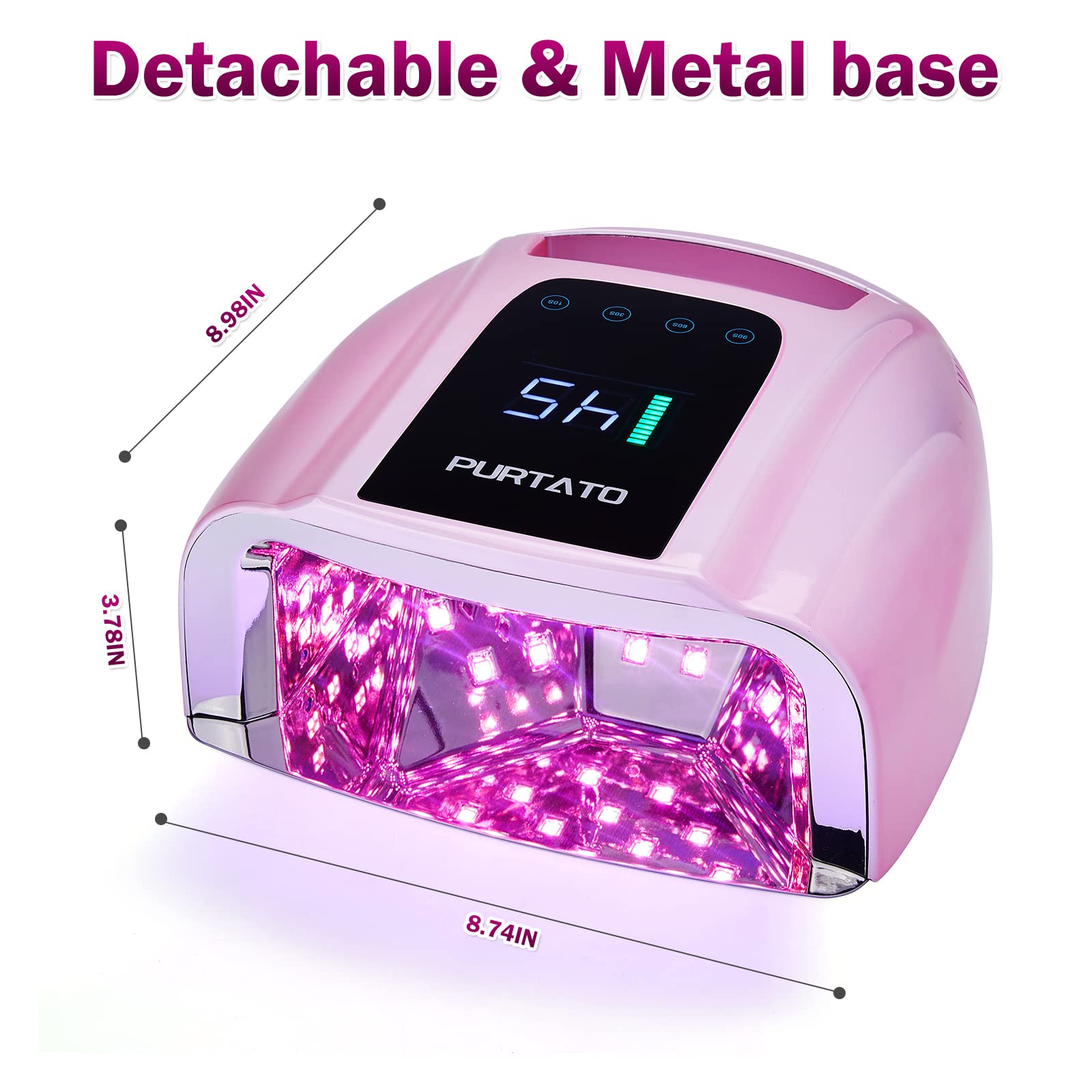 Purtato acabado rosado moderno para espacio de belleza