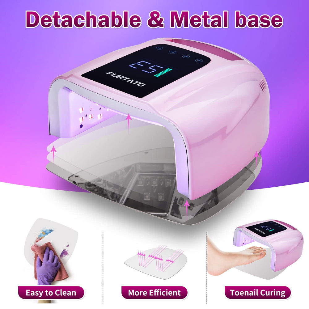 Purtato base metal removible para limpieza rápida