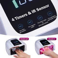 Diseño rectangular de PURTATO para uñas largas y pedicure cómodo