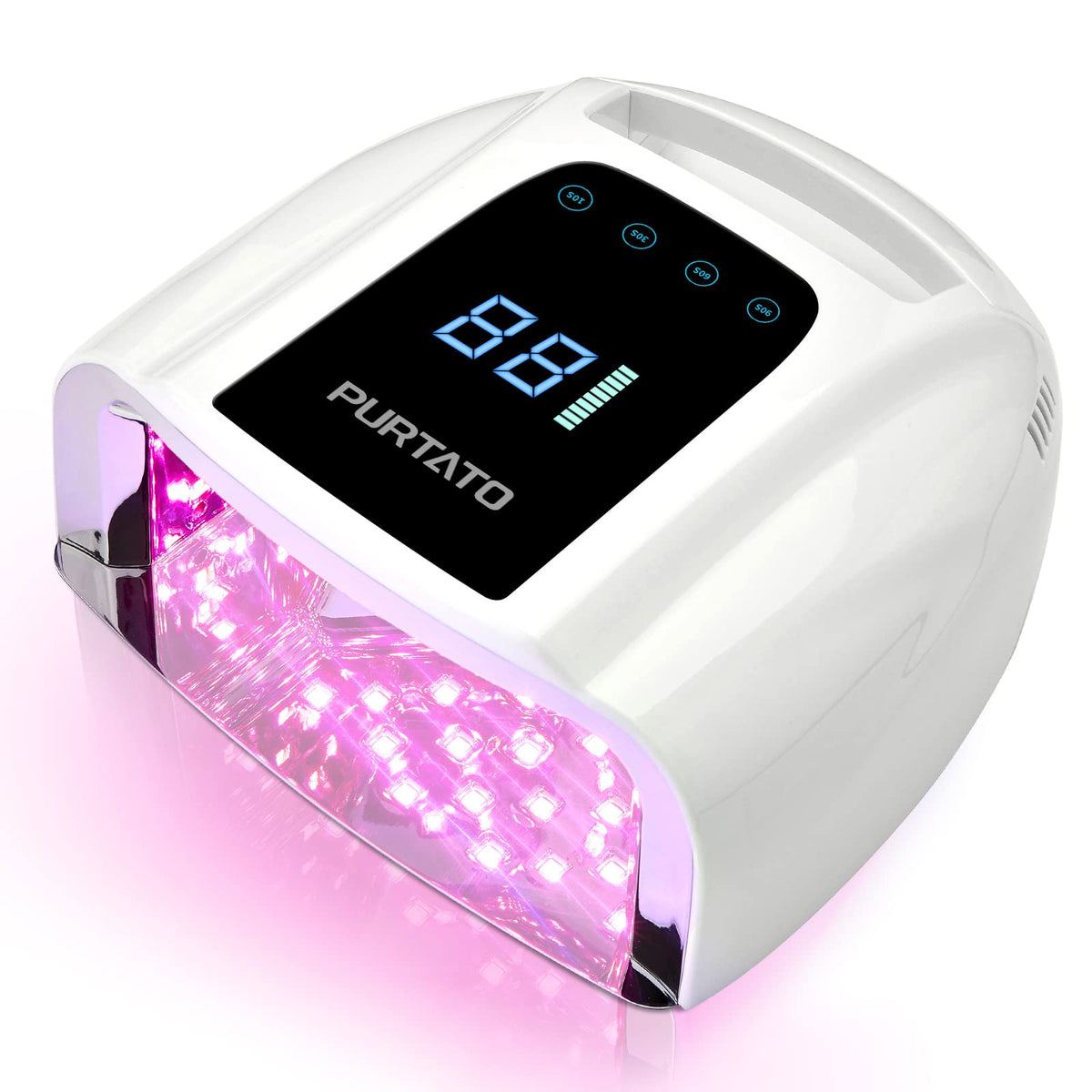 Lámpara UV Purtato profesional 96W para curado rápido de uñas