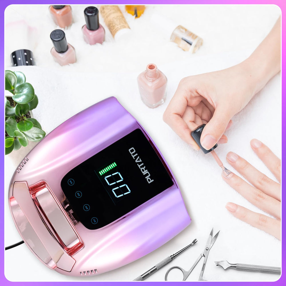 42 diodos led 365nm y 405nm de Purtato para curado uniforme.