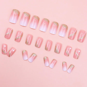 Puyokinm aplicación fácil con gel adhesivo para uñas postizas.