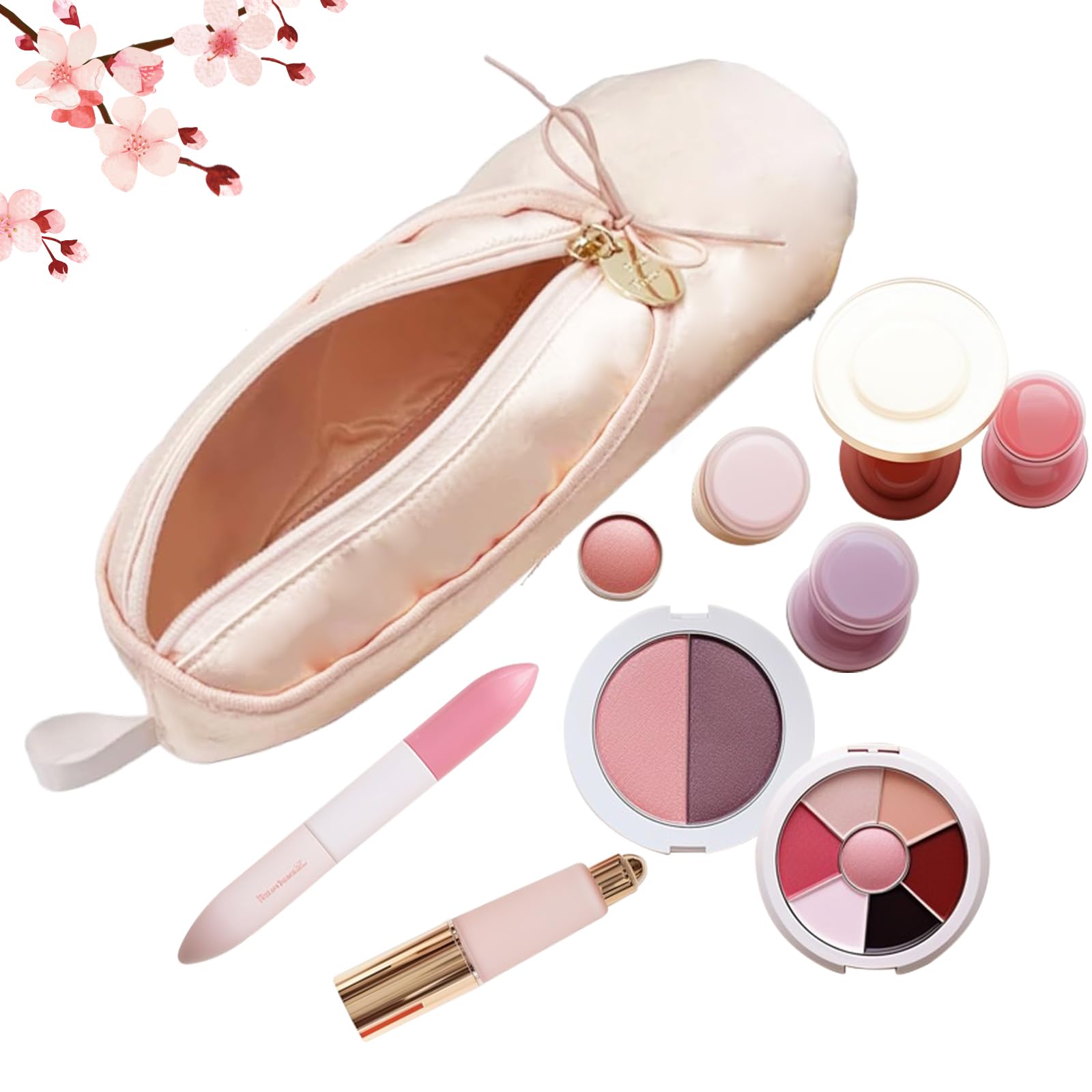 PWQEIONC bolso maquillaje zapato ballet frente, ideal para viajes y recitales