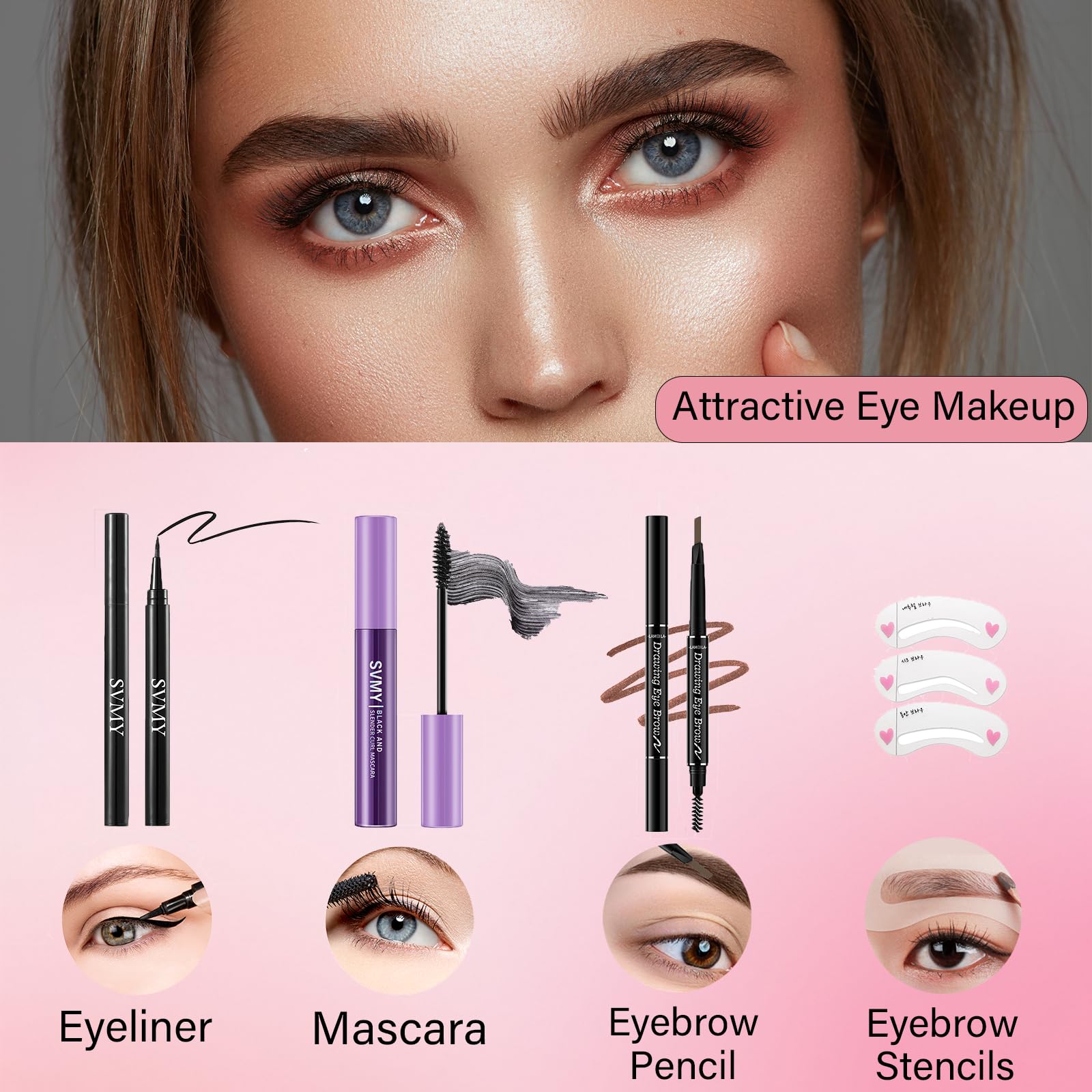 PWYSHXDF delineador para definición precisa de ojos.
