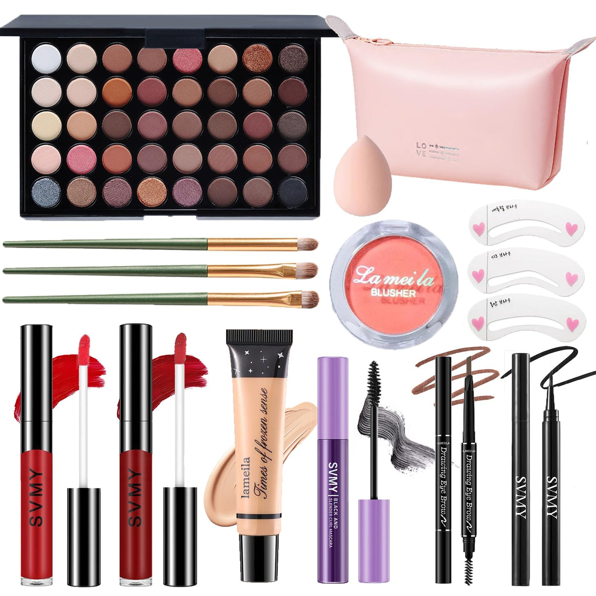PWYSHXDF paleta de 40 sombras para looks versátiles y duraderos.