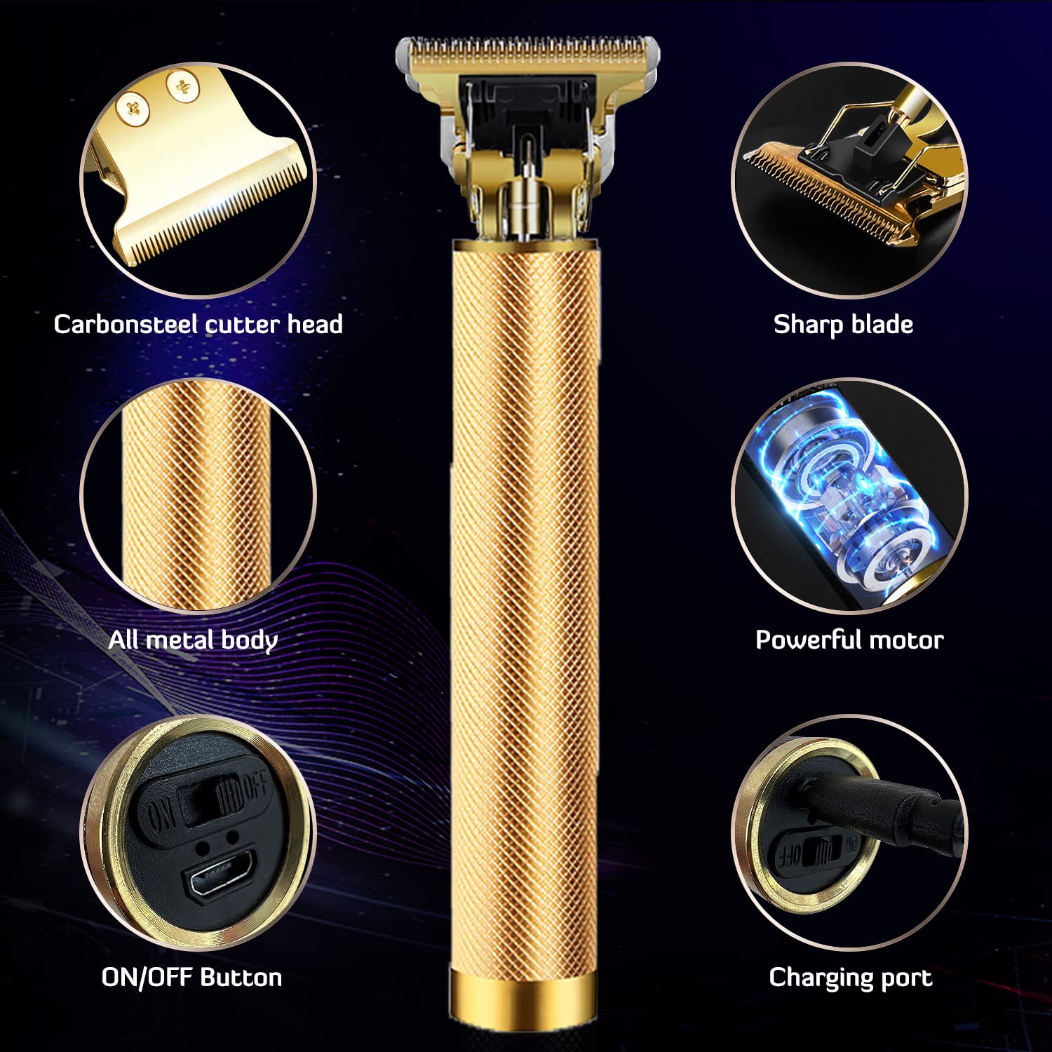 Diseño ergonómico y cuerpo de metal resistente para manejo seguro.