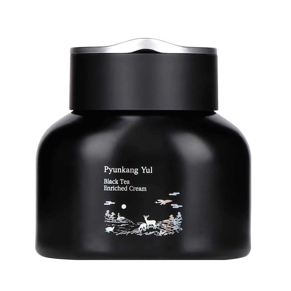 Pyunkang Yul PKY crema enriquecida con té negro: bote compacto para uso diario.