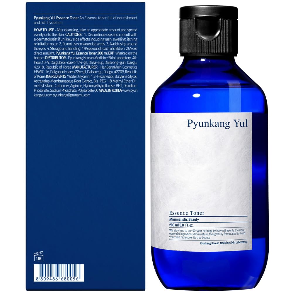 Pyunkang Yul PKY Essence Tonique – gouttes sur peau hydratant rapidement