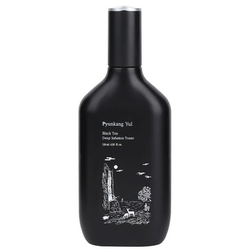 Pyunkang Yul Te Negro Toner - botella elegante que ofrece hidratación suave