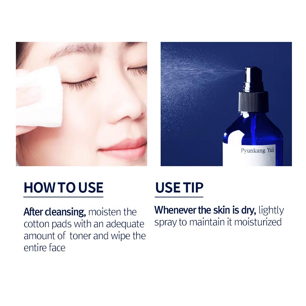 Pyunkang Yul tónico facial empaque moderno: diseño minimalista para tu rutina de belleza