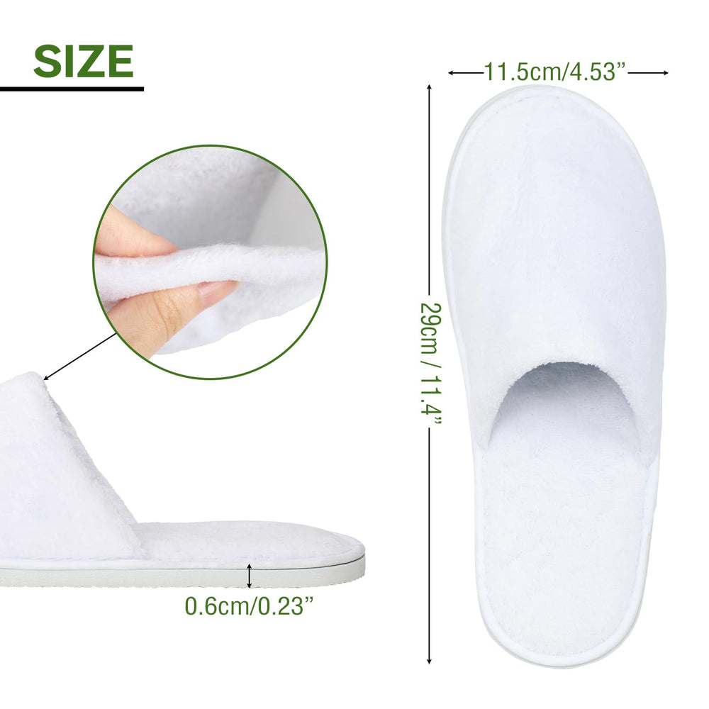 Zapatillas desechables QatmMkt con envoltorio individual para higiene