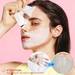 Qawnfy Bio-Collagen mascarilla aplicación en tejido para hidratación profunda